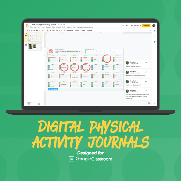 Digital Physical Activity Journal • PE Resources